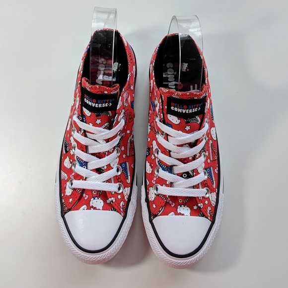 ⬇️Converse x Hello Kitty All Star Low Fiery Red - Picture 3 of 7